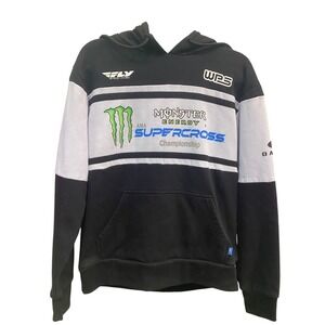 Monster Energy Supercross Hoodie Streetwear Y2K Racing small